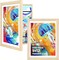 2-Pack 9x12 Kids Art Frame Set – Solid Wood Front-Opening Picture Frames with Storage for 50–150 Artwork Pieces, Display & Protect Kids’ Drawings and Photos